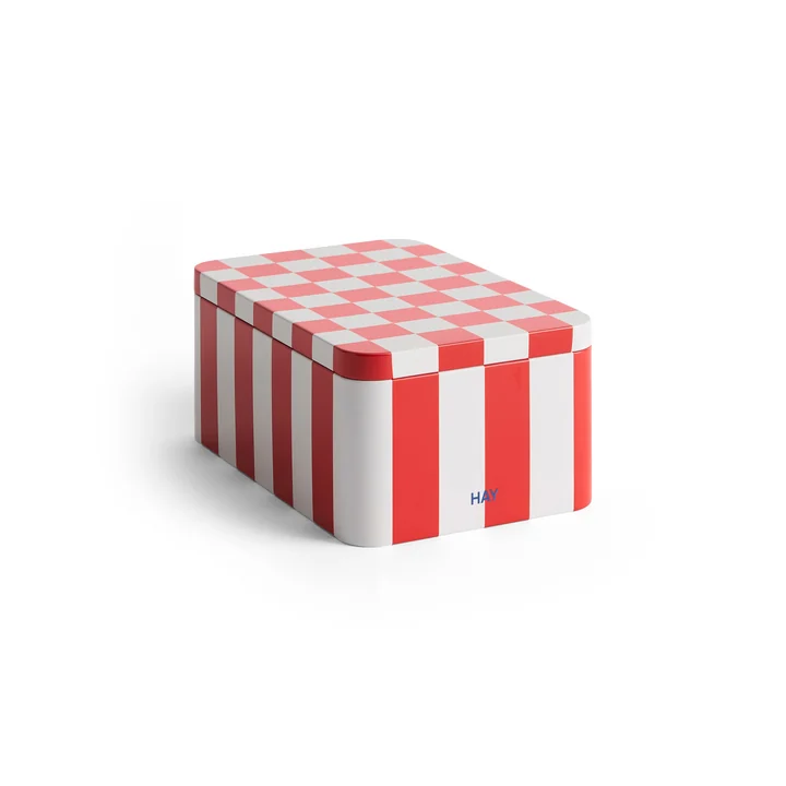 HAY - Blikken Container S, rood / gebroken wit