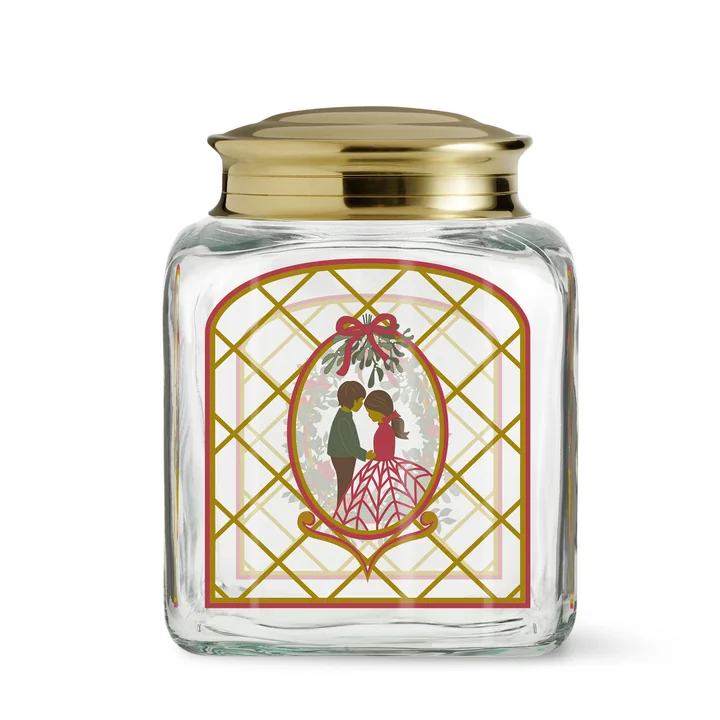 Holmegaard - Kerstbiscuitpot 2025, h 16 cm, veelkleurig