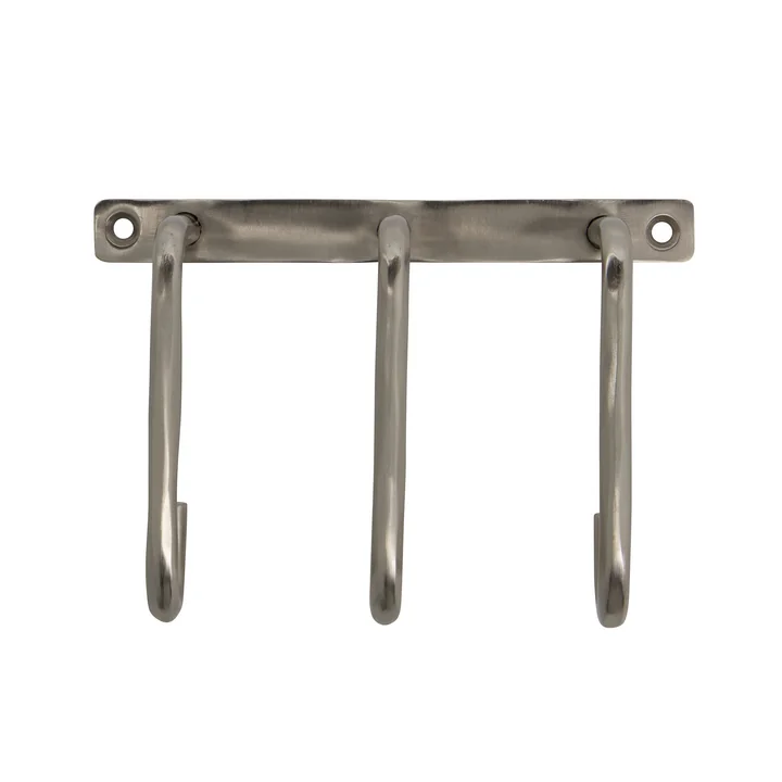 House Doctor - Welo Muurhaak, afwerking geborsteld zilver