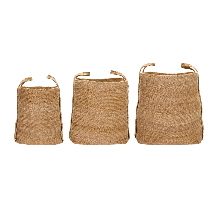 House Doctor - Stella opbergmand, h 39 cm, naturel (set van 3)