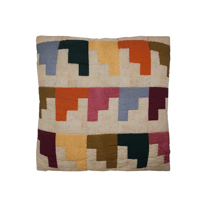 House Doctor - Block Kussenhoes, 50 x 50 cm, kleurrijk