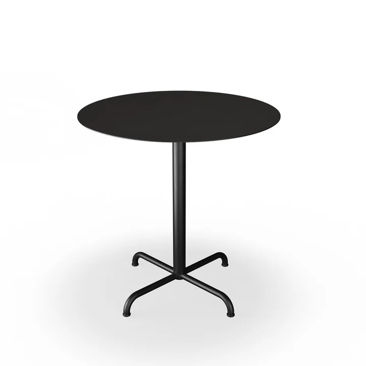 HOUE - Pico tuintafel, Ø 74 cm, 4-sterren frame, zwart
