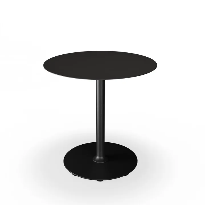 HOUE - Pico tuintafel, Ø 74 cm, rond frame, zwart