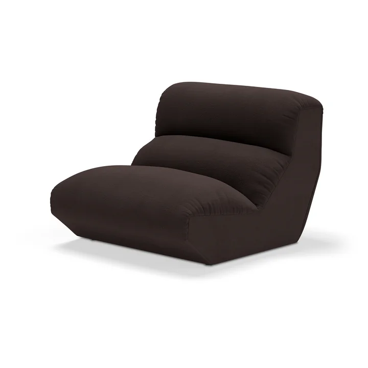 & Tradition - Hi Lo AV54 enkele module, fauteuil, bruin (stof Kvadrat Vidar 0386)