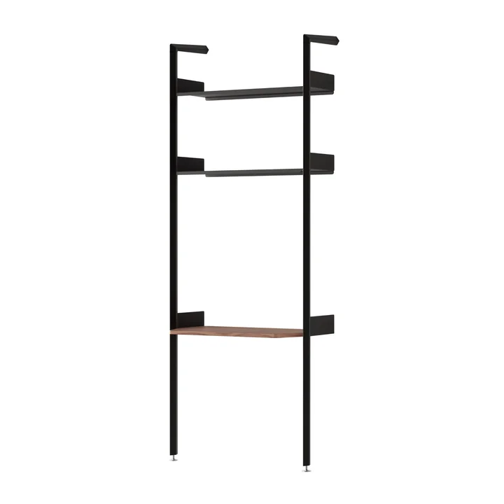 & Tradition - Rombe IF2-legbord met bureaublad, walnootfineer / antraciet / legborden antraciet