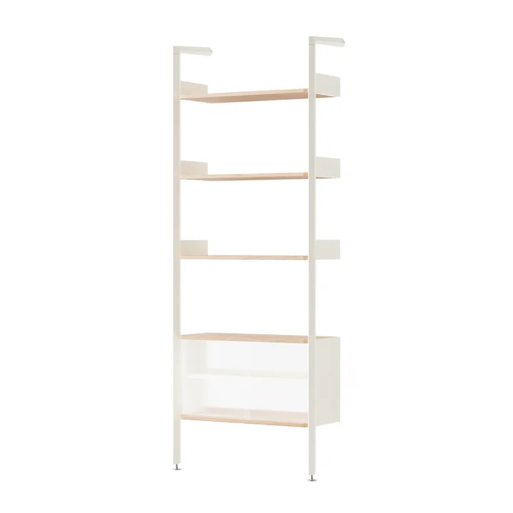 & Tradition - Rombe IF3-legbordkast met kastelement, eiken fineer / albast / eiken fineer legplanken