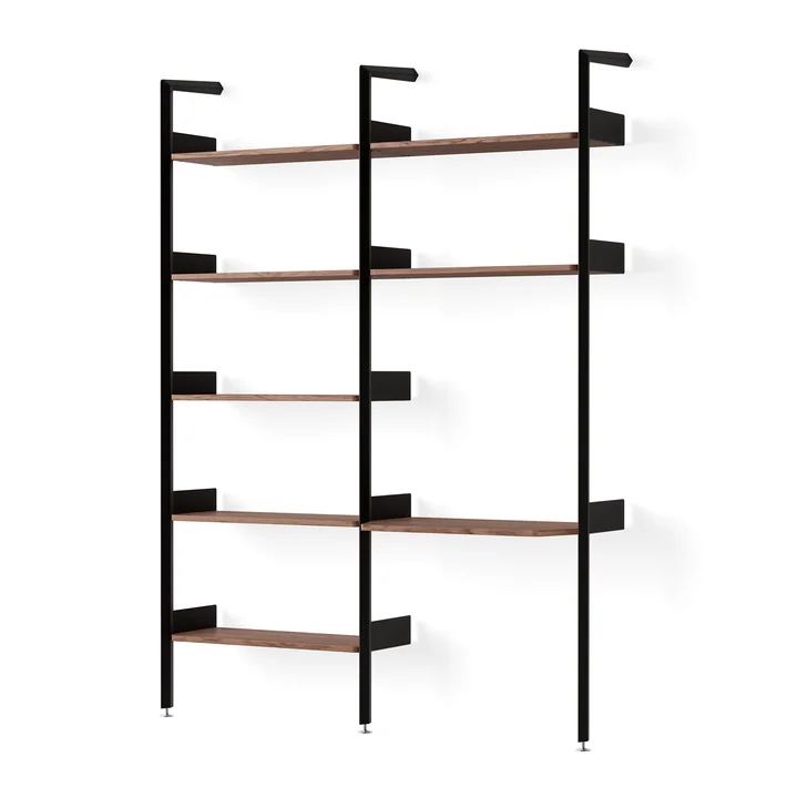 & Tradition - Rombe configuratie B IF1 & IF5 Planchet, antraciet / Planken notenhoutfineer / Werkblad notenhoutfineer