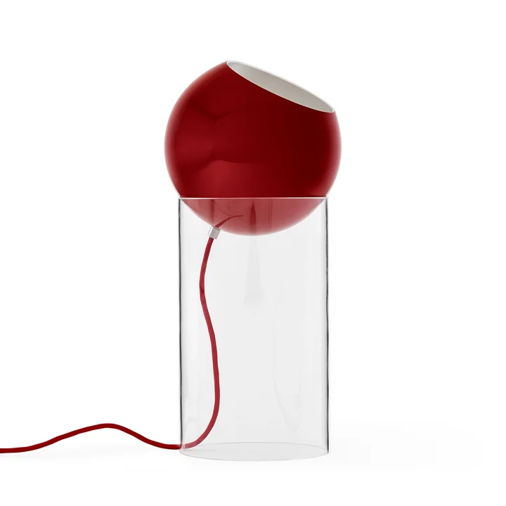 & Tradition - Topan VP14 vloerlamp, H 46,5 cm, helder / vermiljoen rood