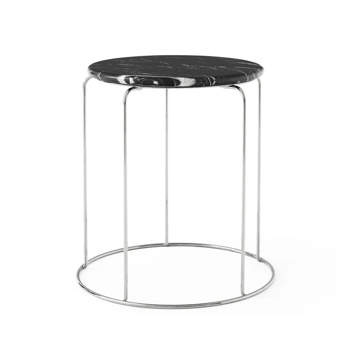 & Tradition - Wire VP11 tafelblad, Ø 38 cm, marmer (Nero Marquina)