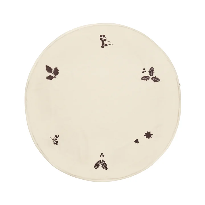 Ferm Living - Oak Kerstboomdeken, Ø 120 cm, naturel