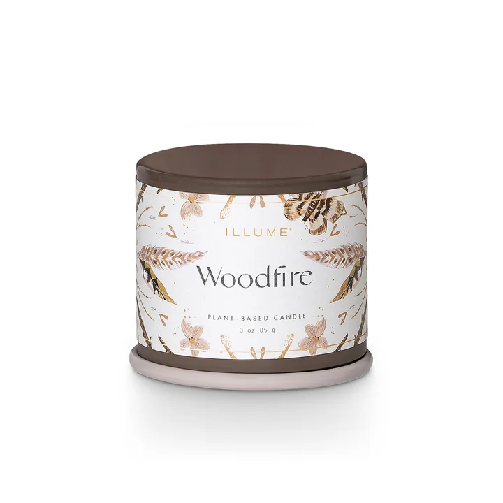Bloomingville - ILLUME Demi Vanity Tin geurkaars, Woodfire