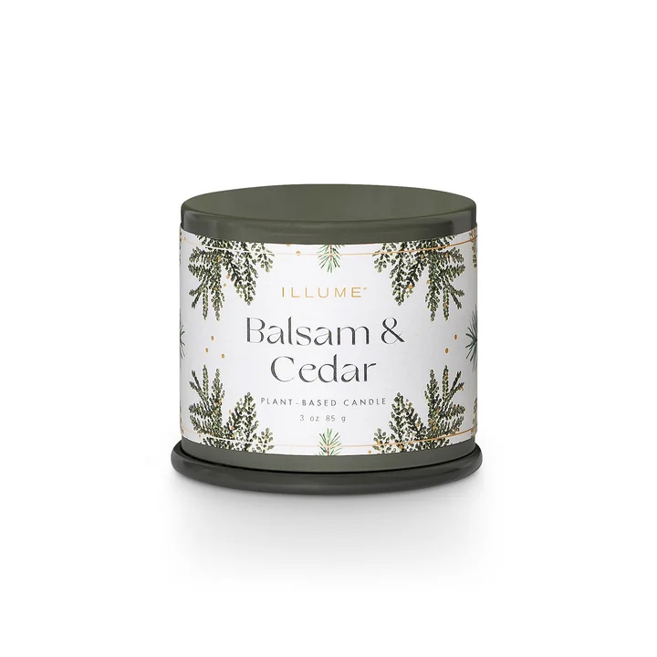 Bloomingville - ILLUME Demi Vanity Tin geurkaars, Balsam & Cedar