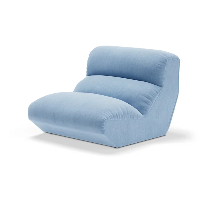 & Tradition - Hi Lo AV54 solomodule, fauteuil, blauw (stof Kvadrat Gentle 0733)