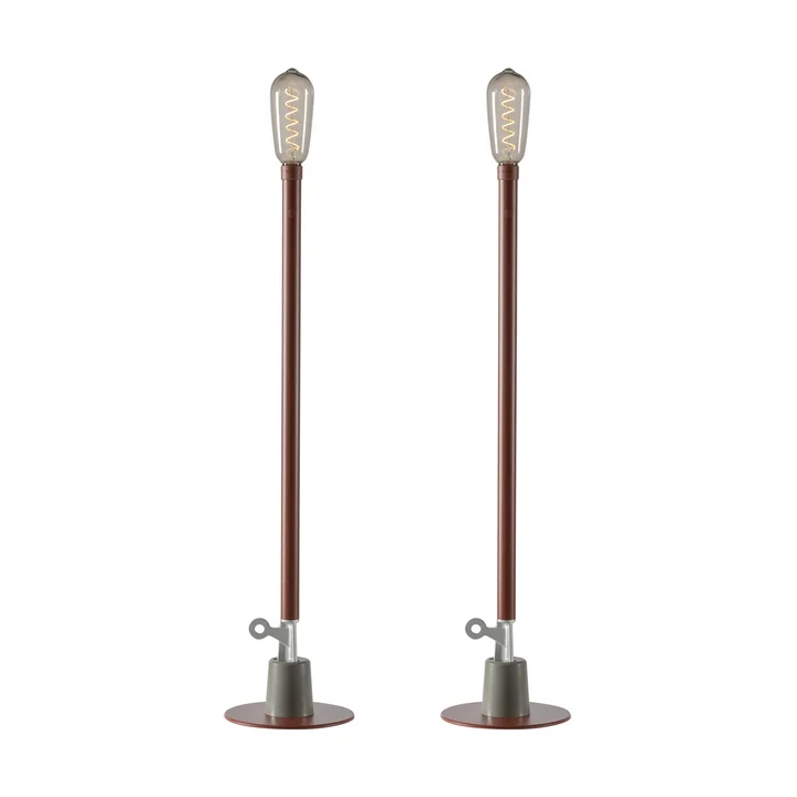 Weltevree - Sticklight LED buitenlamp, oxide rood (set van 2)