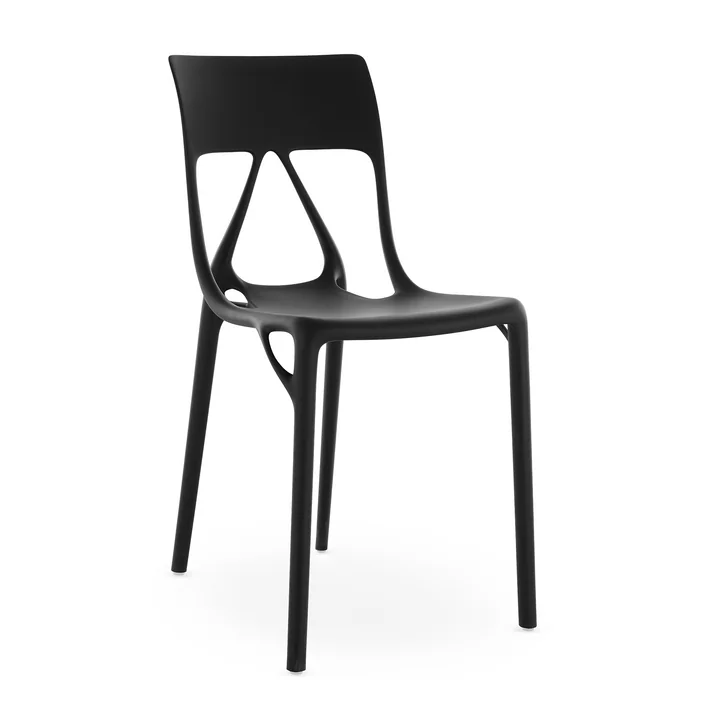 Kartell - A.I. Lite Stoel, zwart