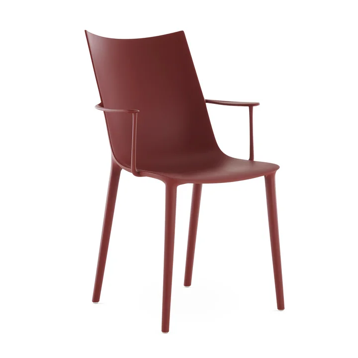 Kartell - H.H.H. fauteuil, bordeauxrood / mat