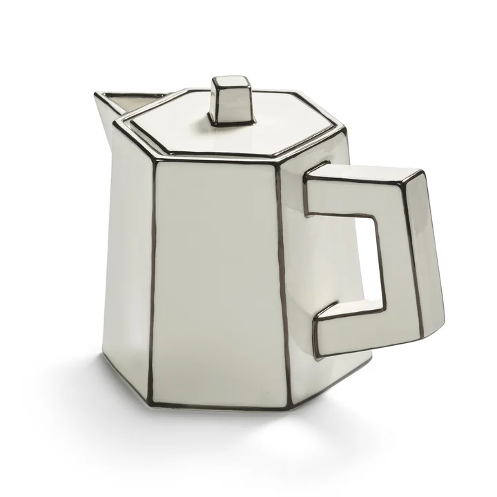 Serax - Carte Blanche theepot, wit / zwart