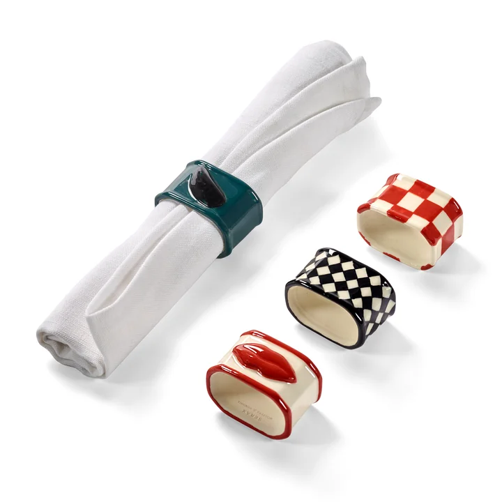 Serax - Servetringen, mix (set van 4)