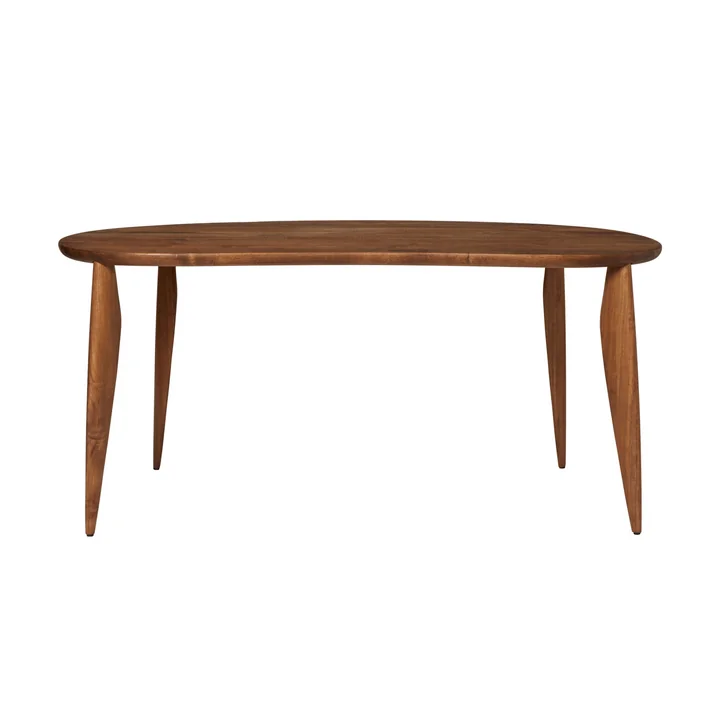 Ferm Living - Feve Eettafel, 160 x 86 cm, walnoot