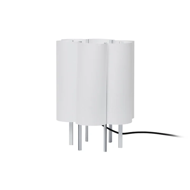 Ferm Living - Boe tafellamp, H 28 cm, zilver / naturel