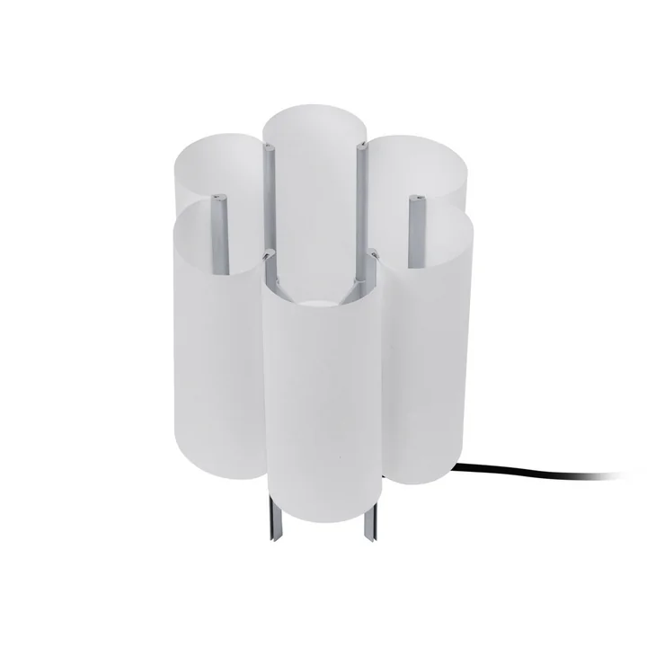 Ferm Living - Boe tafellamp, H 28 cm, zilver / naturel