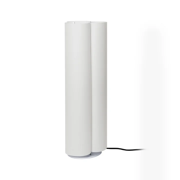Ferm Living - Boe Staande lamp, H 80 cm, zilver / naturel