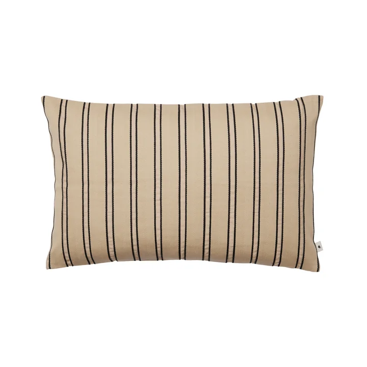 Ferm Living - Kussen Twill, 40 x 60 cm, kasjmier / zwart