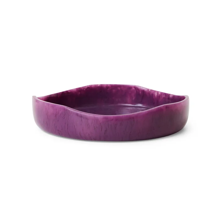 HKliving - Shell Saladekom, Ø 26,5 cm, plum