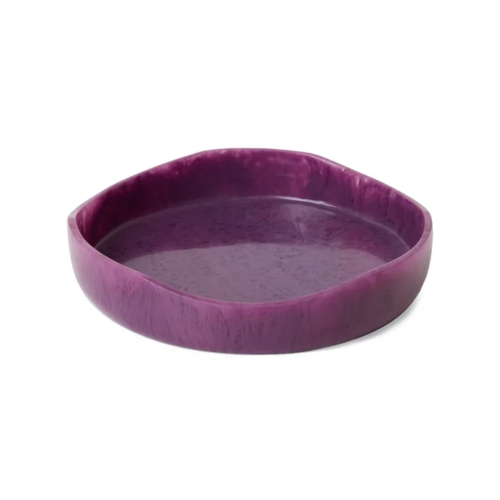 HKliving - Shell Saladekom, Ø 26,5 cm, plum
