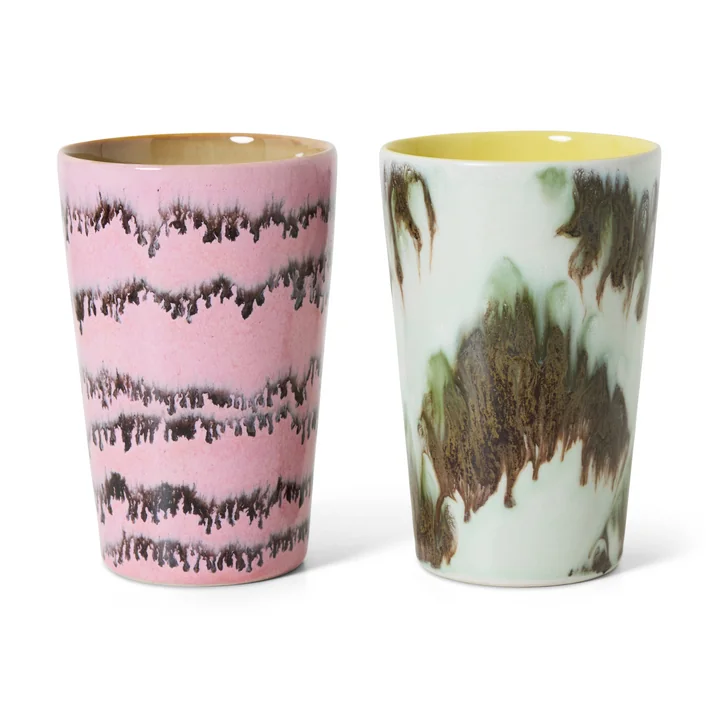 HKliving - 70's Theemok 460 ml, baroque (set van 2)