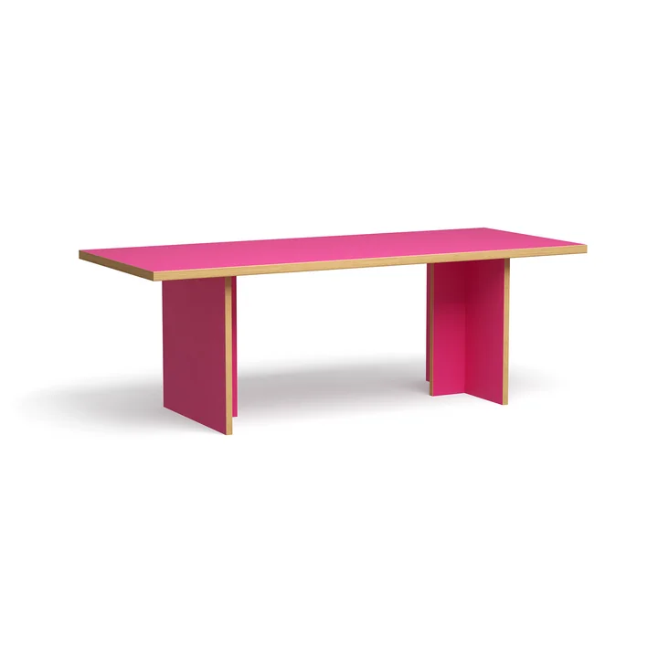 HKliving - Rechthoekige eettafel, 220 cm, framboos