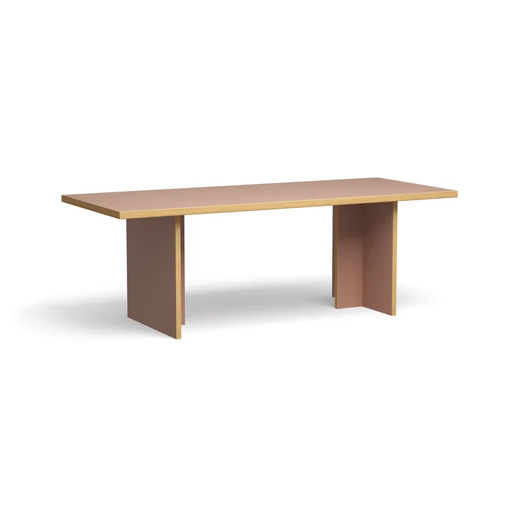 HKliving - Rechthoekige eettafel, 220 cm, klei
