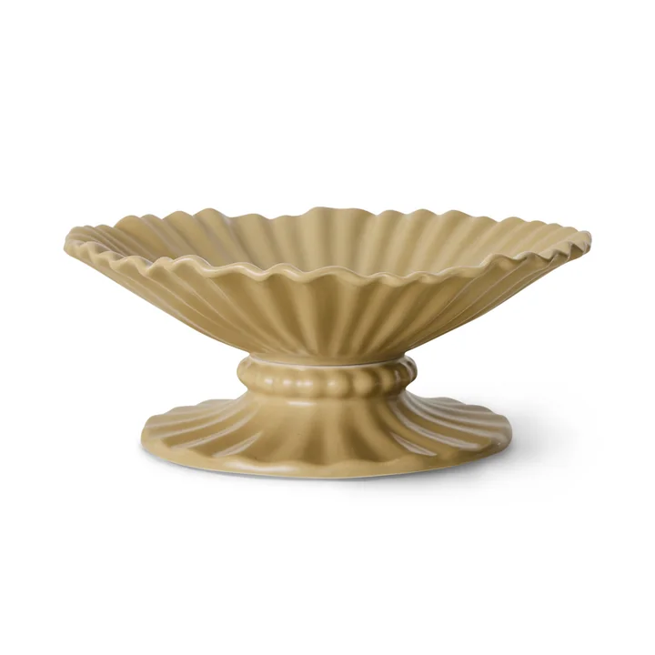 HKliving - New Classics Ribble schaal met voet, groot