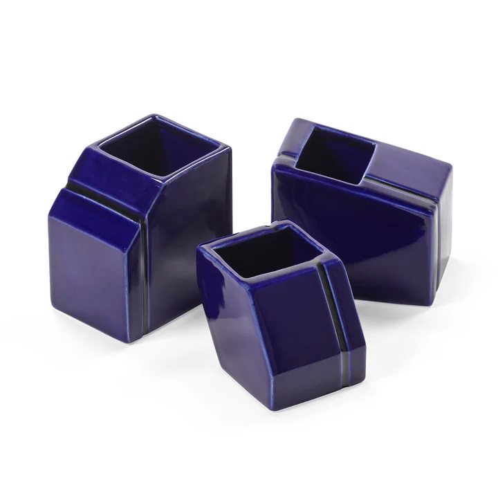 Serax - Silos vaas, mini, blauw (set van 3)