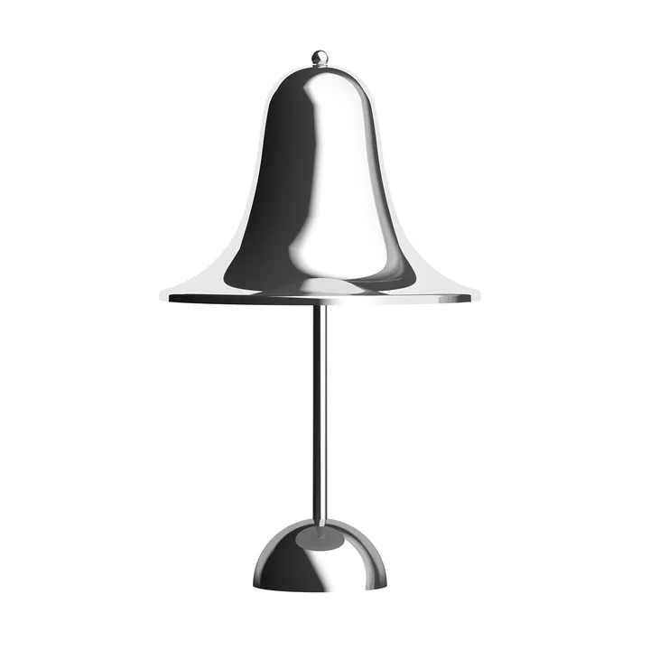 Verpan - Pantop Portable LED oplaadbare lamp Ø 30 x 18 cm, verchroomd