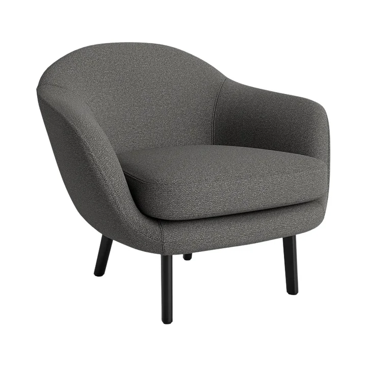 Normann Copenhagen - Sum fauteuil, zwart aluminium / bekleding Hallingdal 65 368/ pootkleur zwart