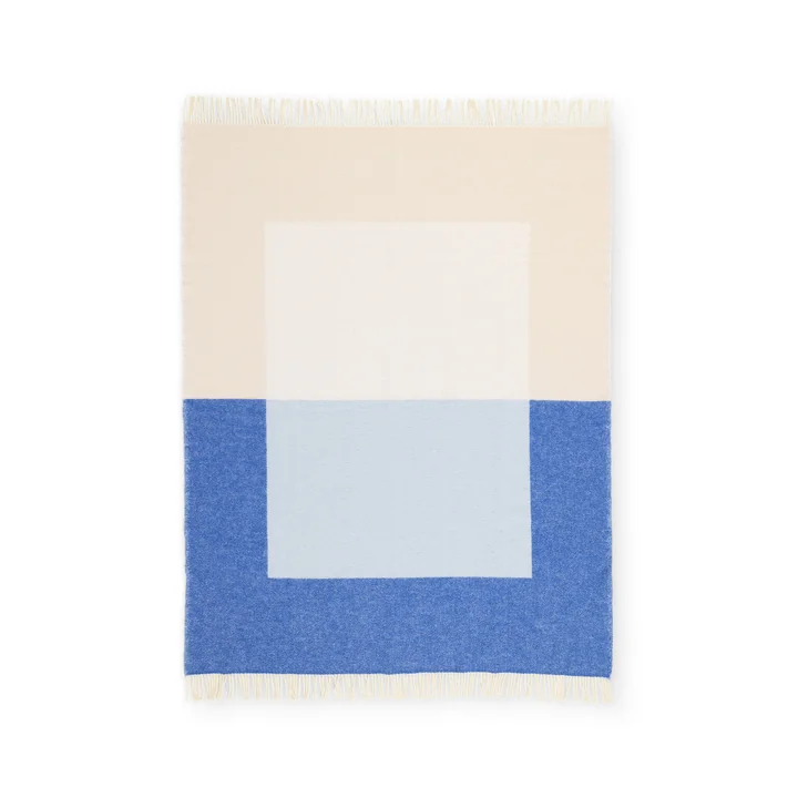 Northern - Echo wollen deken 130 x 170 cm, blauw