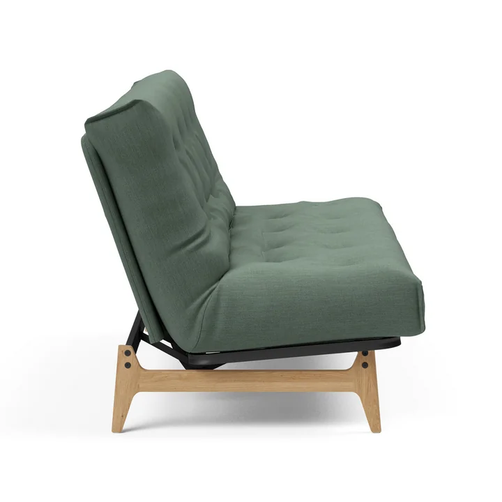Innovation Living - Aslak 140 slaapbank, 200 x 81 cm, groen (518 Elegance Green )