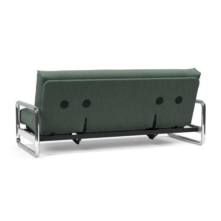 Innovation Living - Lomira Classic Slaapbank, incl. Nordic matras, 140 x 200 cm (518 Elegance Green)