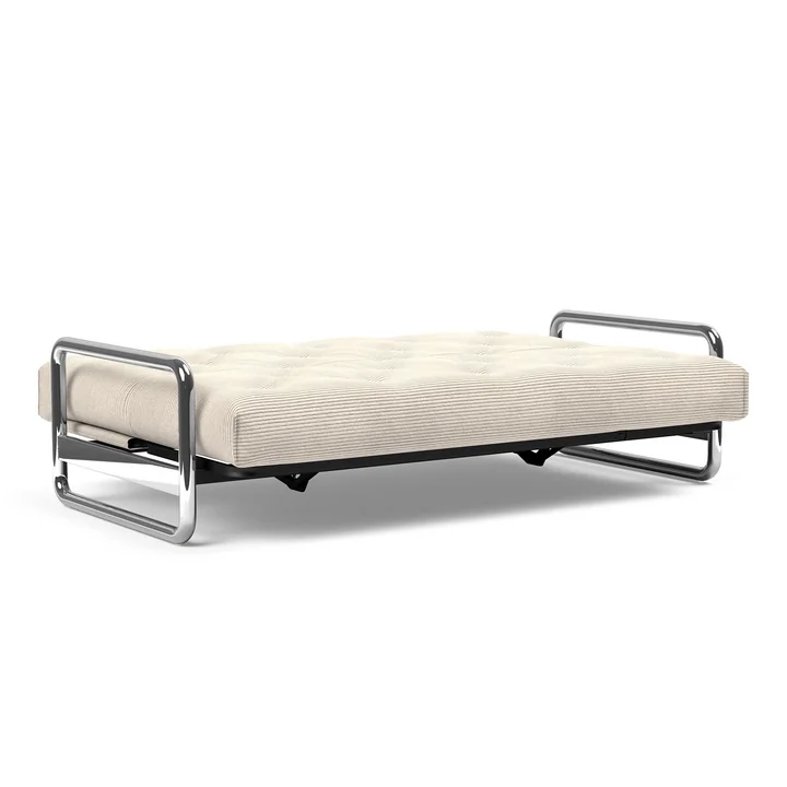 Innovation Living - Lomira Classic Slaapbank, incl. Nordic matras, 140 x 200 cm (594 Corduroy Ivory)