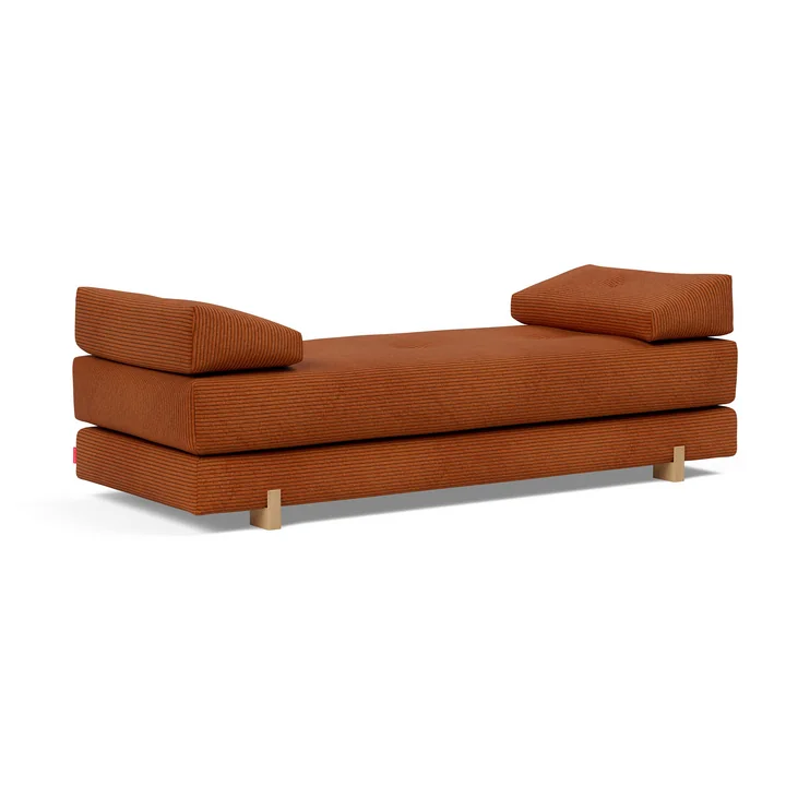 Innovation Living - Sigmund Drip Slaapbank, 200 x 84 cm, gebrand oranje (595 Corduroy )