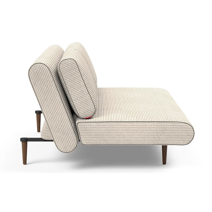 Innovation Living - Unfurl Lounger slaapbank, 200 x 121 cm, ivoor (594 Corduroy )