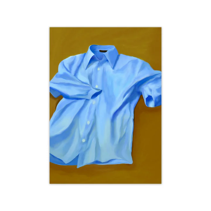 Paper Collective - Blue Shirt Poster , 50 x 70 cm
