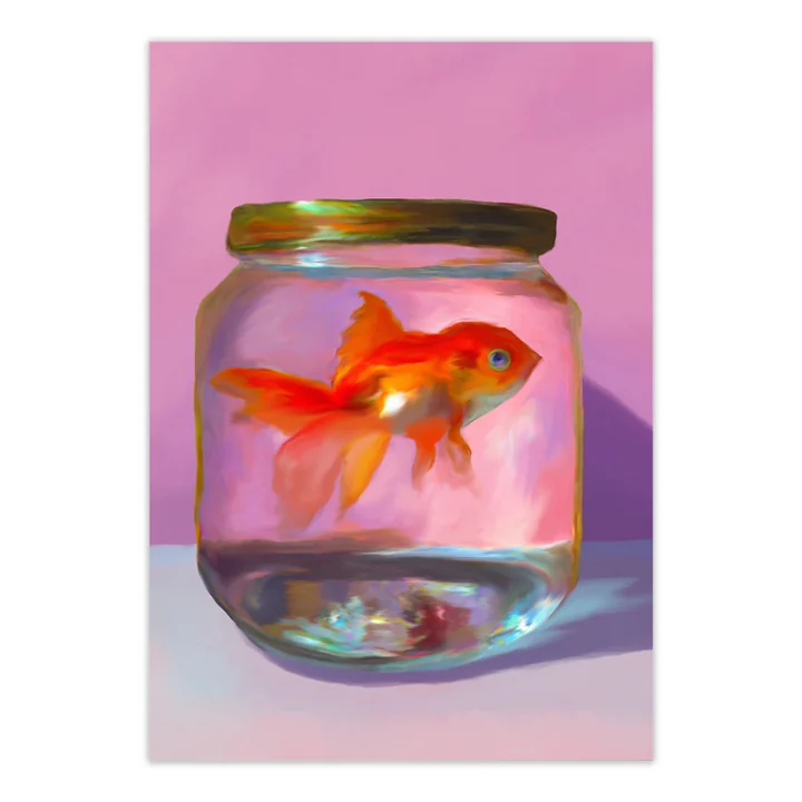 Paper Collective - Fish Poster, 70 x 100 cm