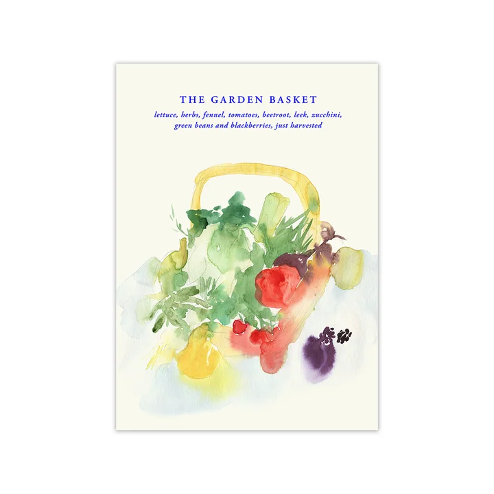 Paper Collective - The Garden Basket Poster, 50 x 70 cm
