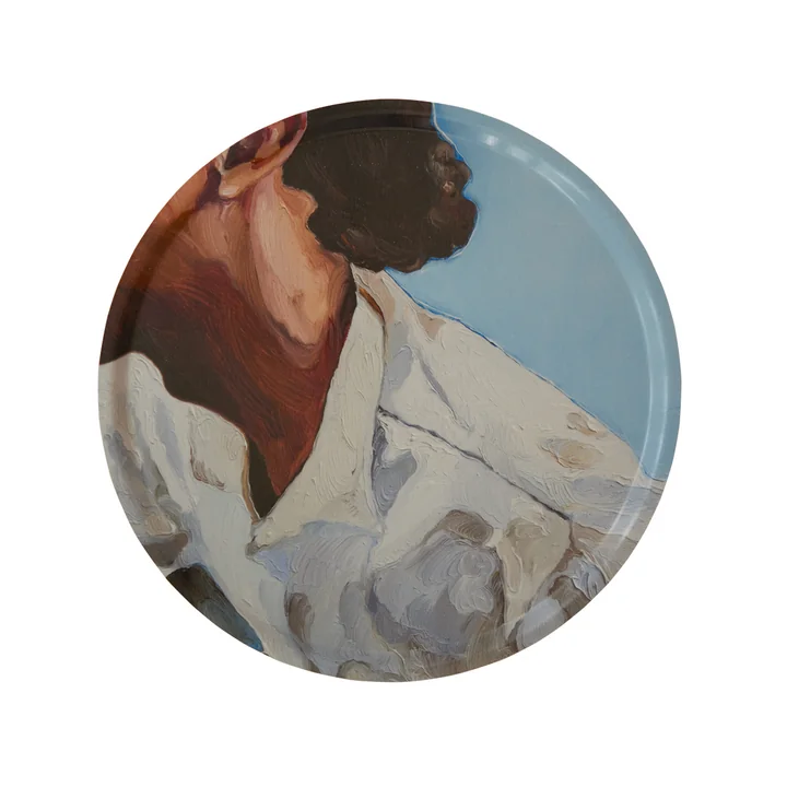 Paper Collective - The Man I Met Dienblad, Ø 45 cm, veelkleurig