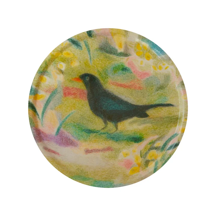 Paper Collective - Un Merle Dienblad, Ø 45 cm, veelkleurig