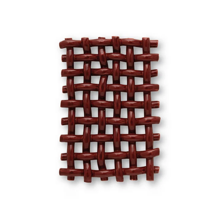 The Poster Club - Interlace 03 Wanddecoratie, bordeaux