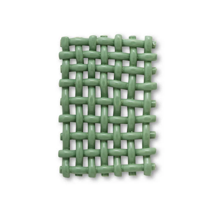 The Poster Club - Interlace 02 Wanddecoratie, zeegroen