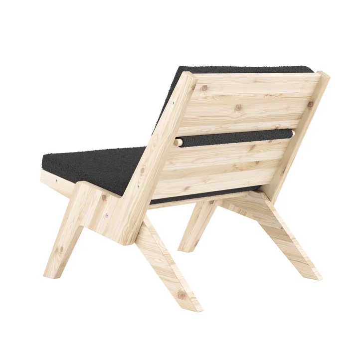 Karup Ontwerp - Sway Lounge Chair met zitkussen, natuurlijk grenen /. midnight grey